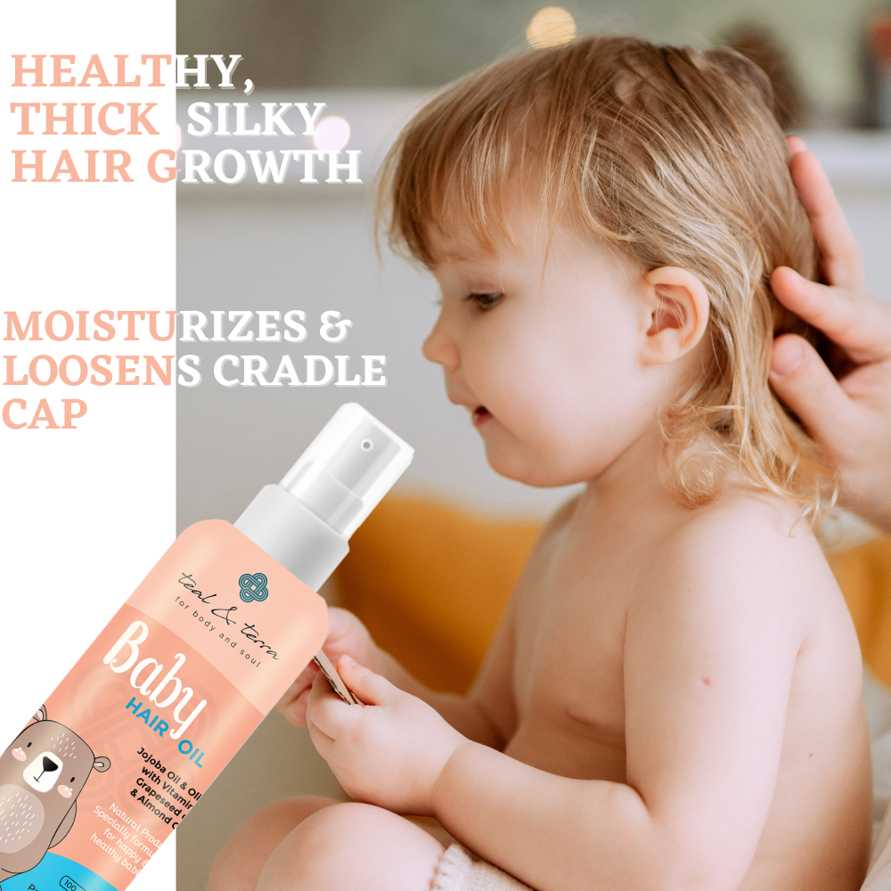 Baby Hair Oil with Jojoba Almond Oil