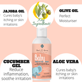 Baby Head to Toe wash with Aloe Vera & Cucumber gel… - Teal And Terra