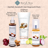 Beauty - Hairfall & Dandruff Control Oil (200 Ml)+ Onion Oil Extract Shampoo+ Conditioner